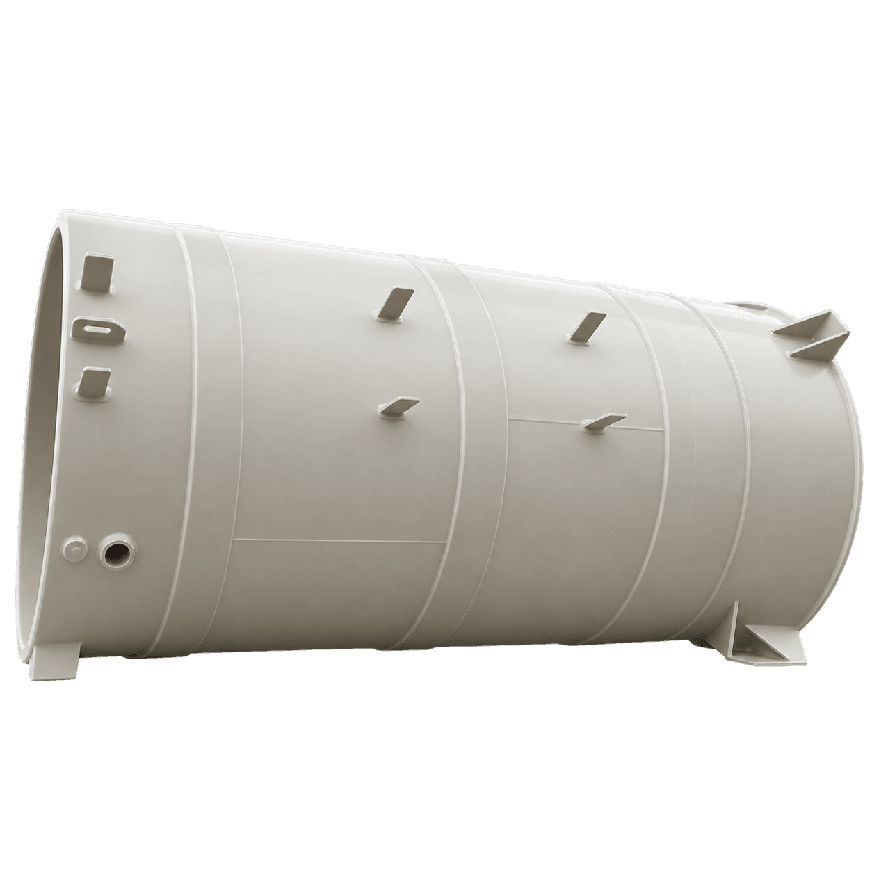Tanque industrial cilíndrico
