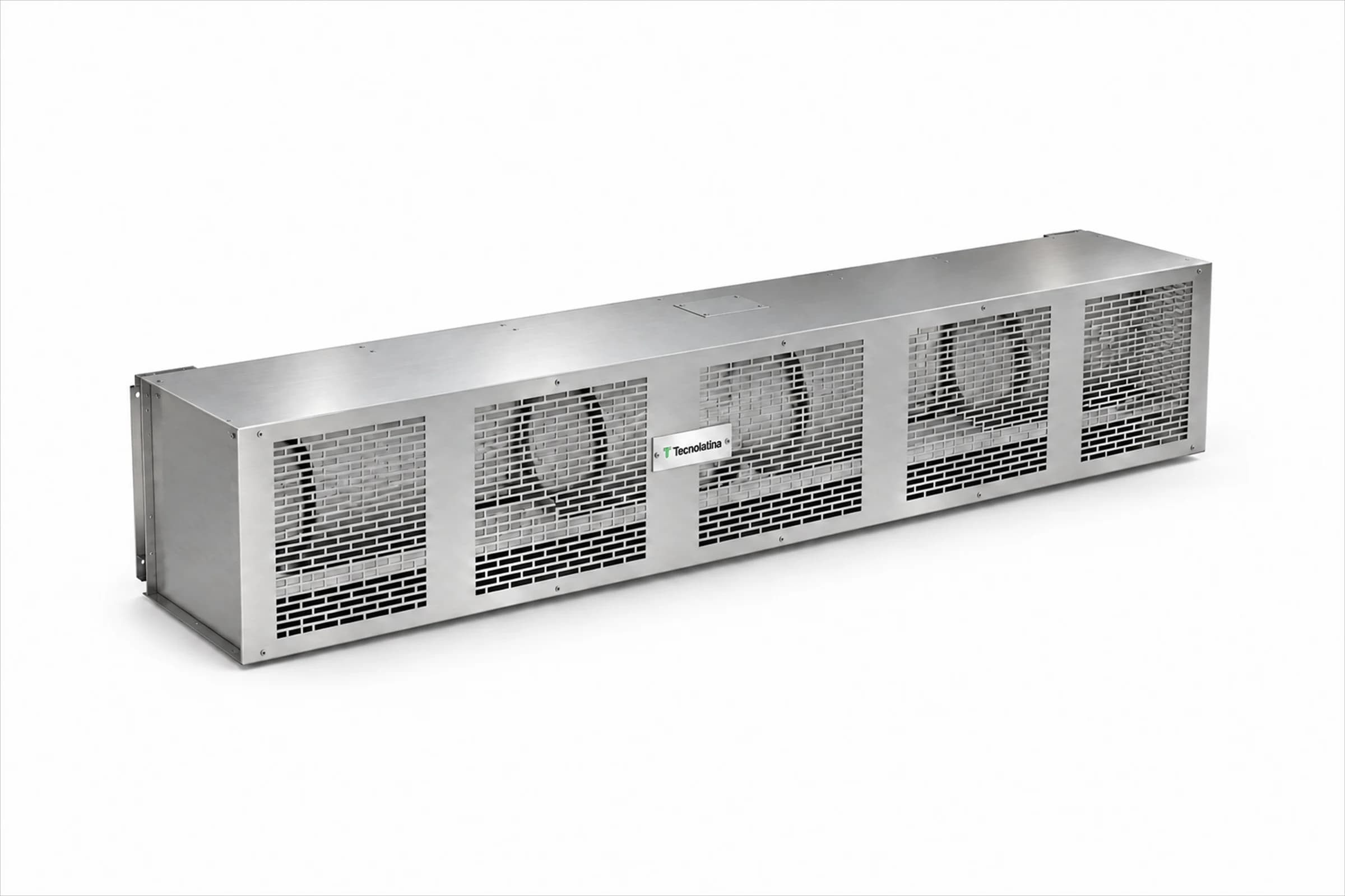Cortina de ar industrial TI10000 em aço inox para grandes vãos