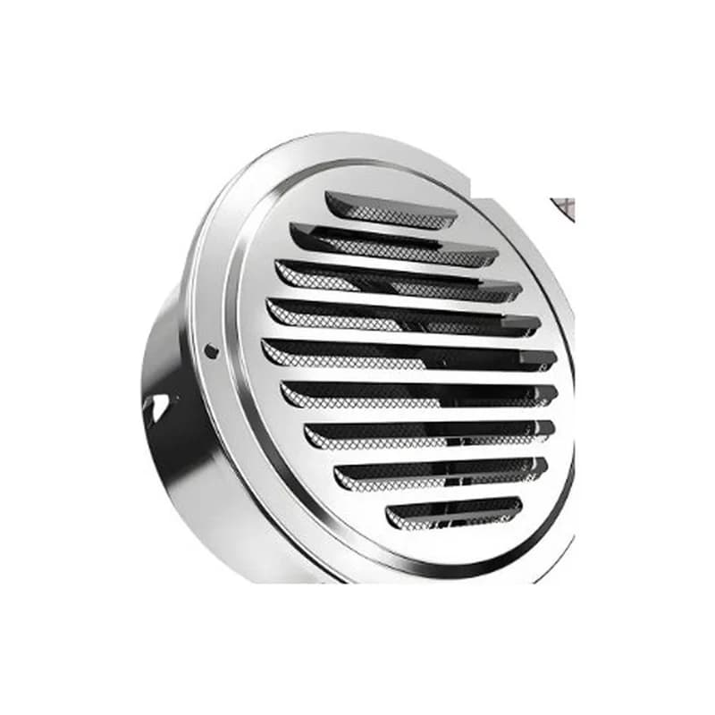 Grelha de ventilação redonda em inox