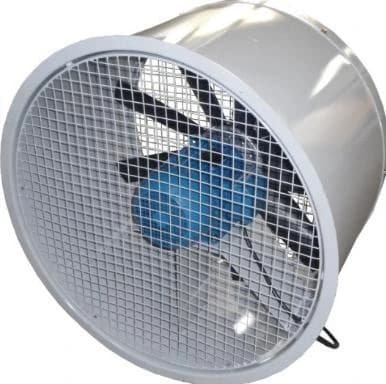 Conjunto tubular axial com grade de proteção frontal