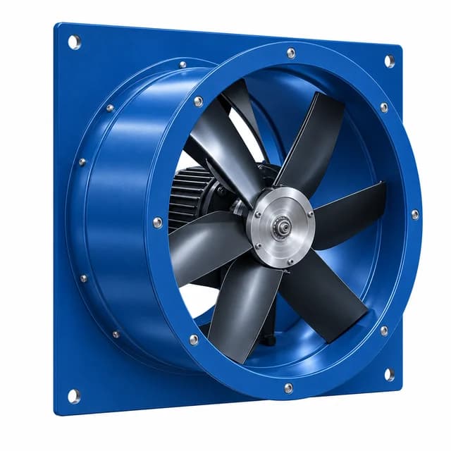 Render de Ventiladores Axiais