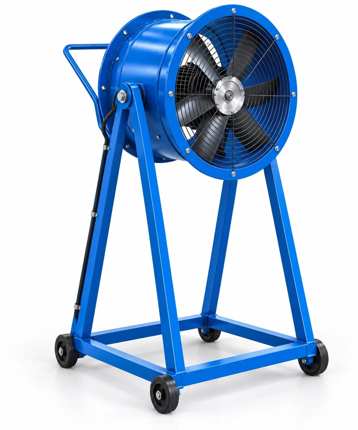 Ventilador industrial man cooler em cavalete alto (render ilustrativo)