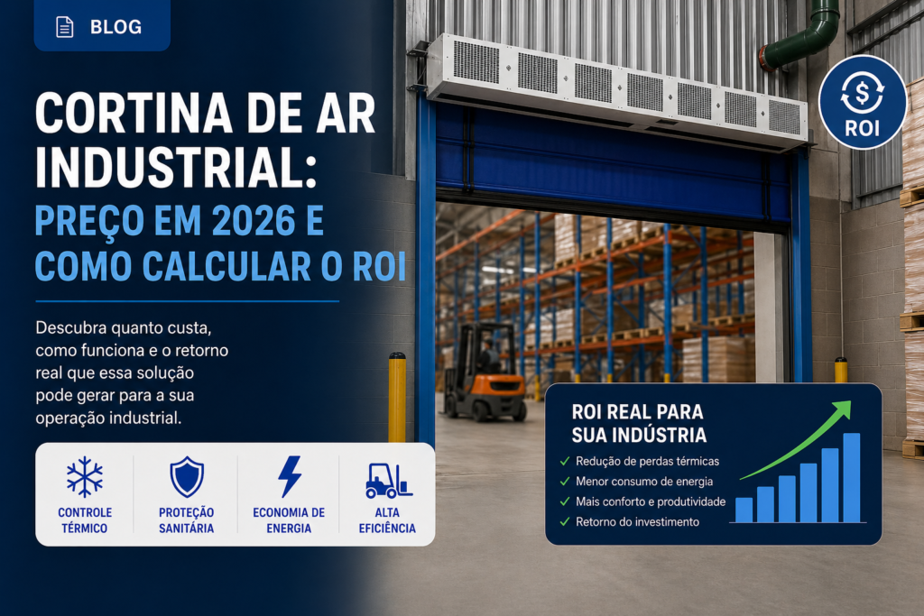 Cortina de Ar Industrial: Preço em 2026 e Como Calcular o ROI
